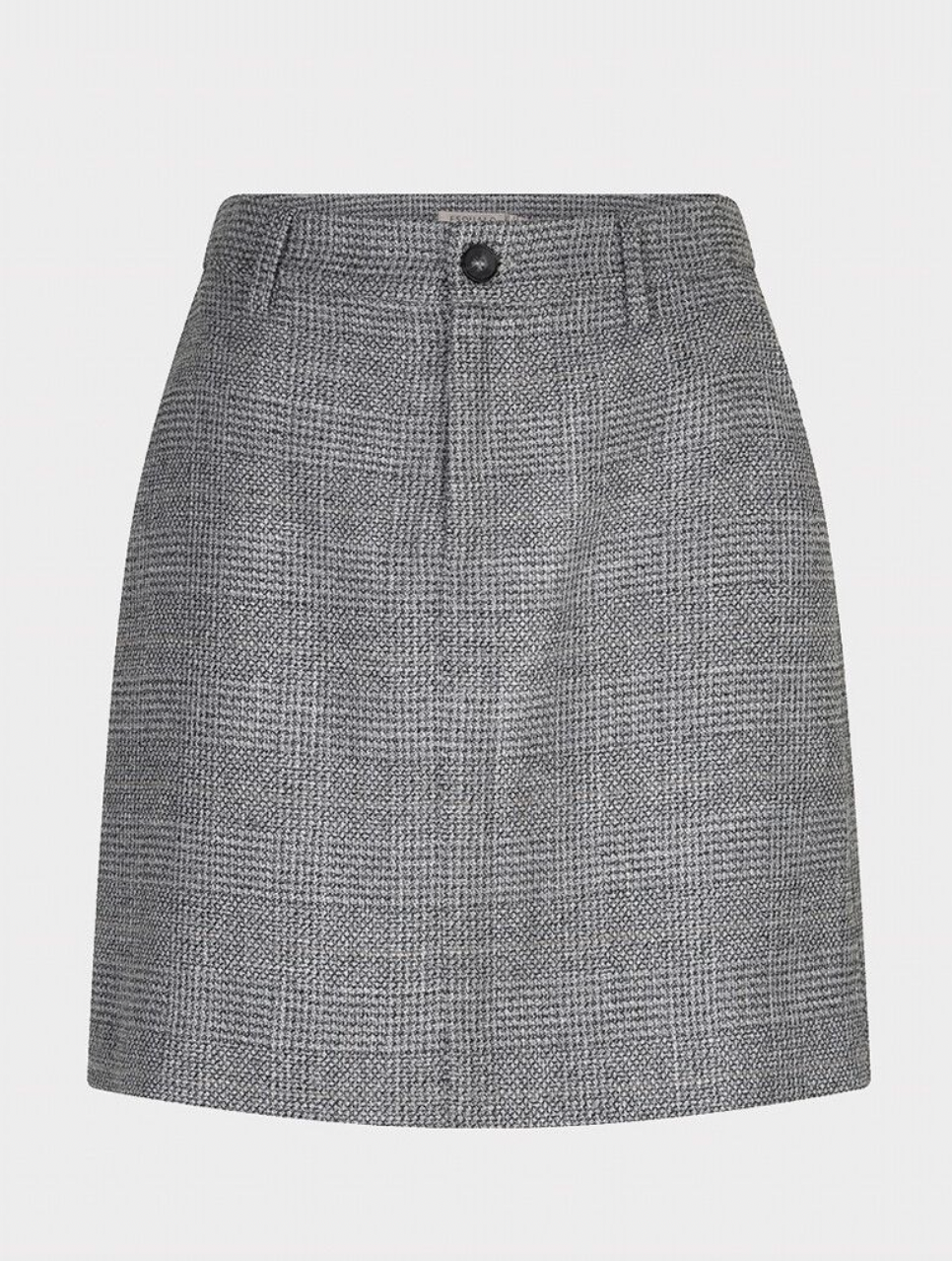 Fiora Grey Check Mini-Skirt