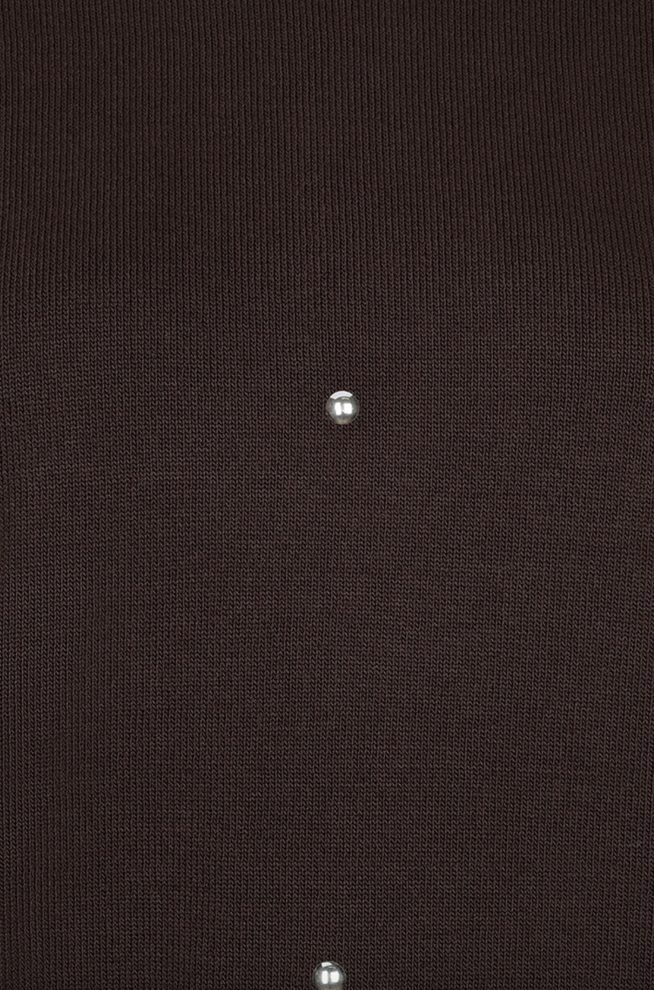 Sylvia Cacao Studded Sweater Top