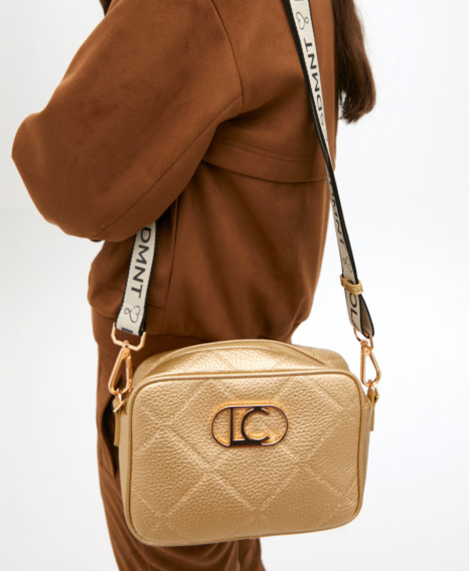 Raina Gold Medium Crossbody Bag