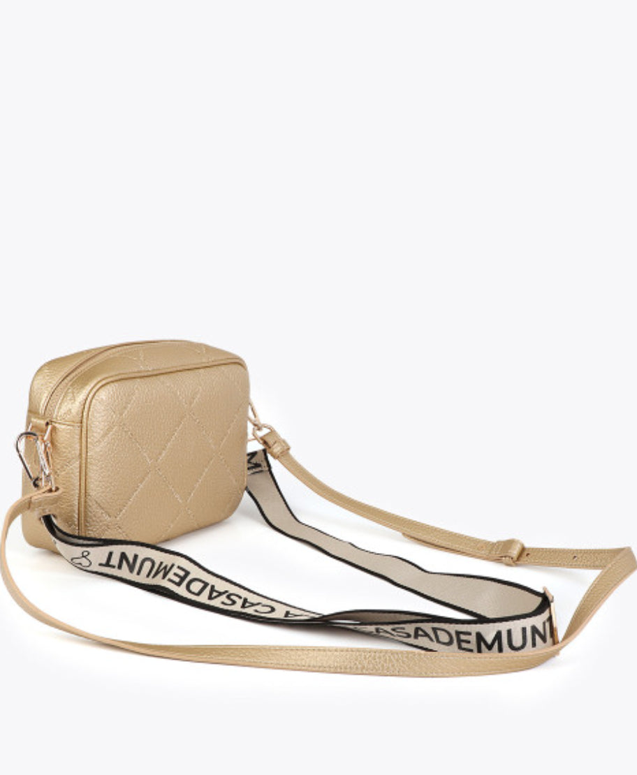 Raina Gold Medium Crossbody Bag