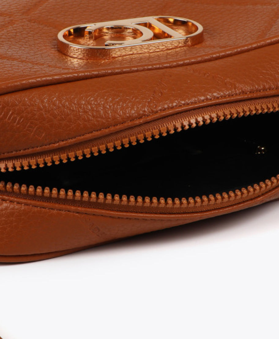 Raina Brown Medium Crossbody Bag