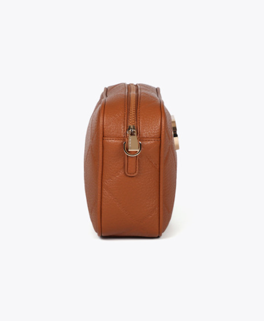 Raina Brown Medium Crossbody Bag
