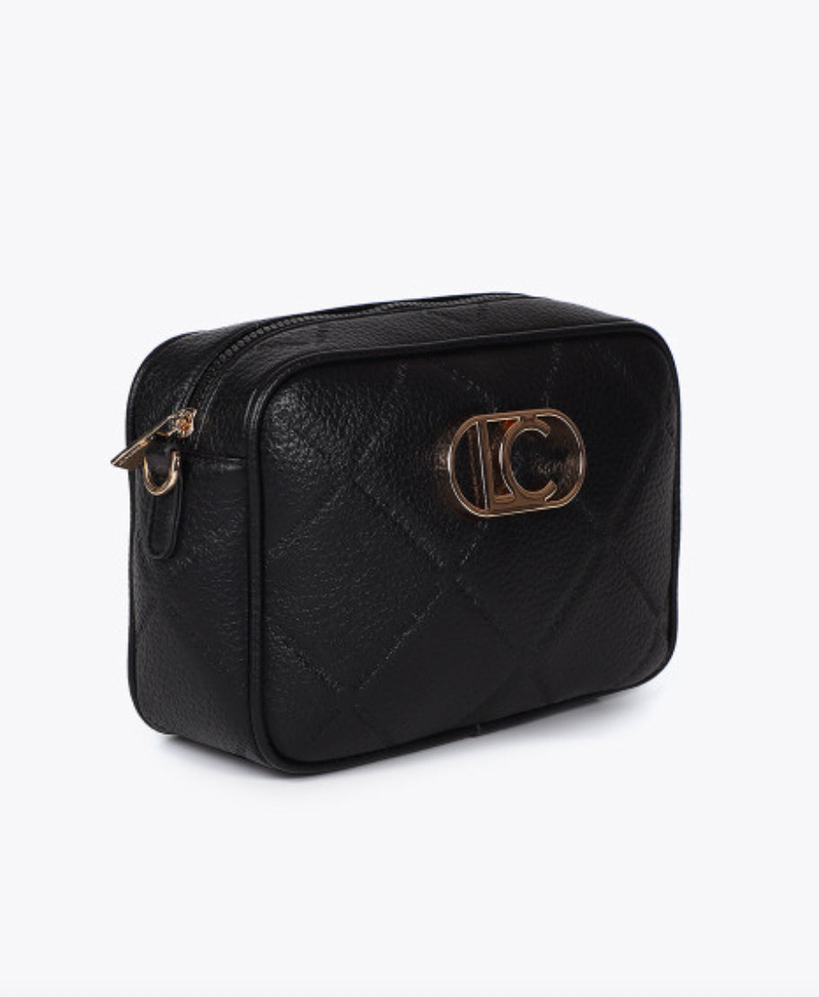 Raina Black Medium Crossbody Bag