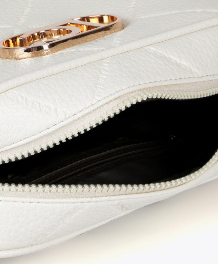 Raina Cream Medium Crossbody Bag