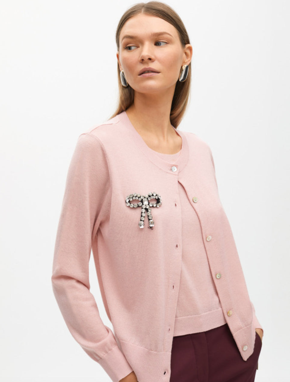 Bea Pink Bow Cardigan