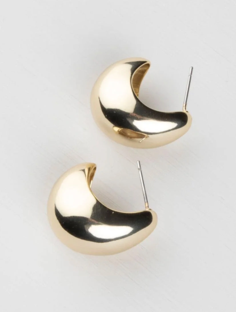 Cora Gold Bubble Cuff Earrings