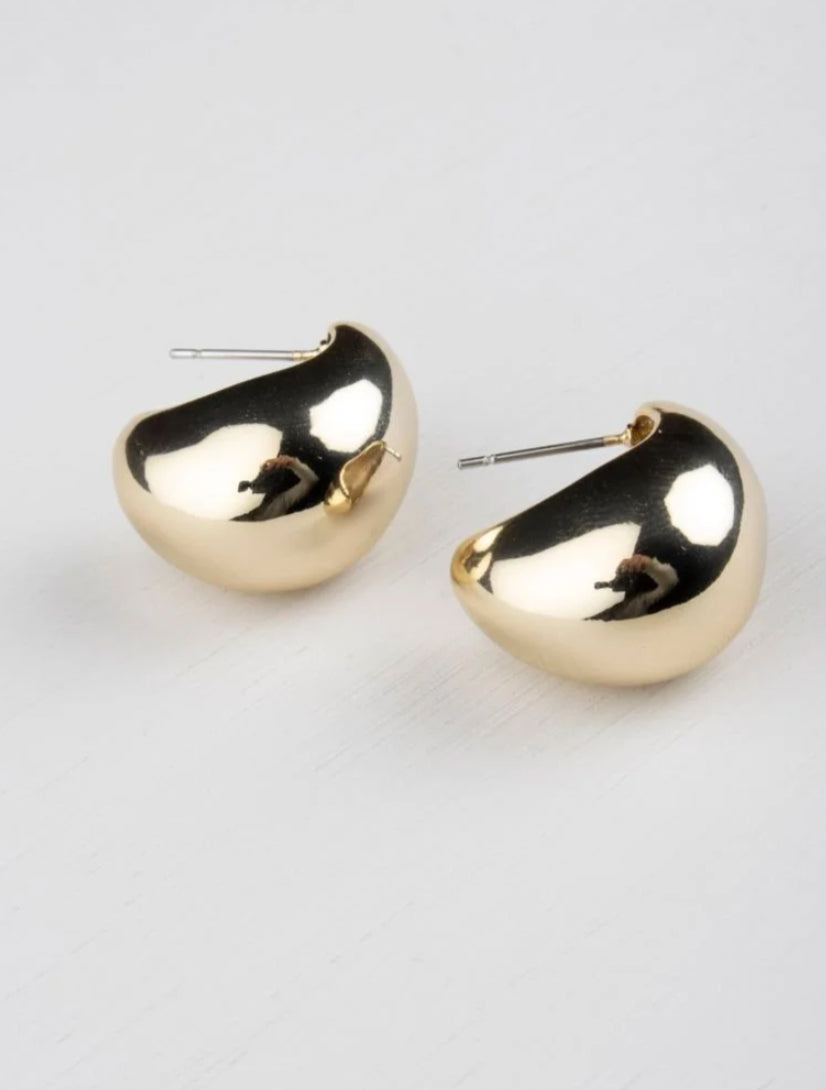 Cora Gold Bubble Cuff Earrings