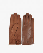 Lola Casa Eve Brown Monogram Glove