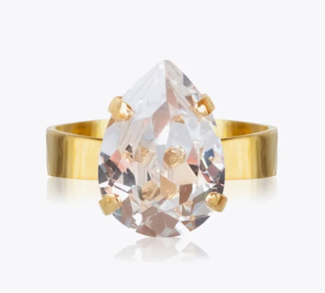 Caroline Svedbom Crystal Mini Drop Ring
