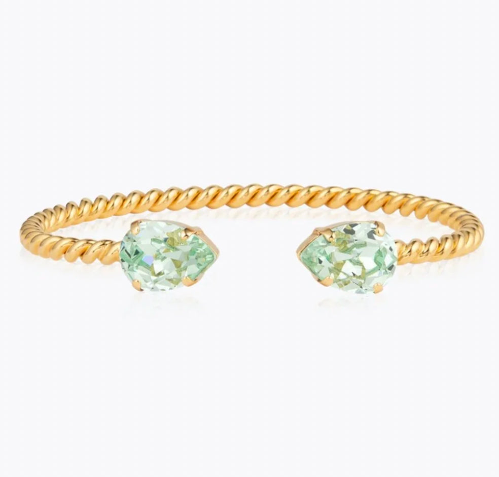 C. Svedbom Green Peridot Mini Drop Bracelet