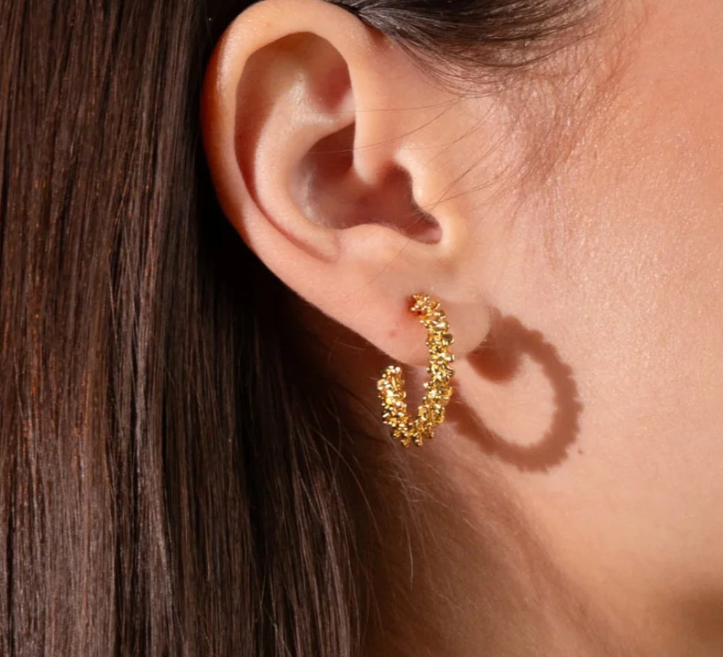 C Svedbom Gemma Hoops Gold Earrings