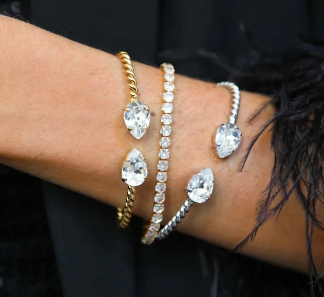 C Svedbom Crystal Bangle