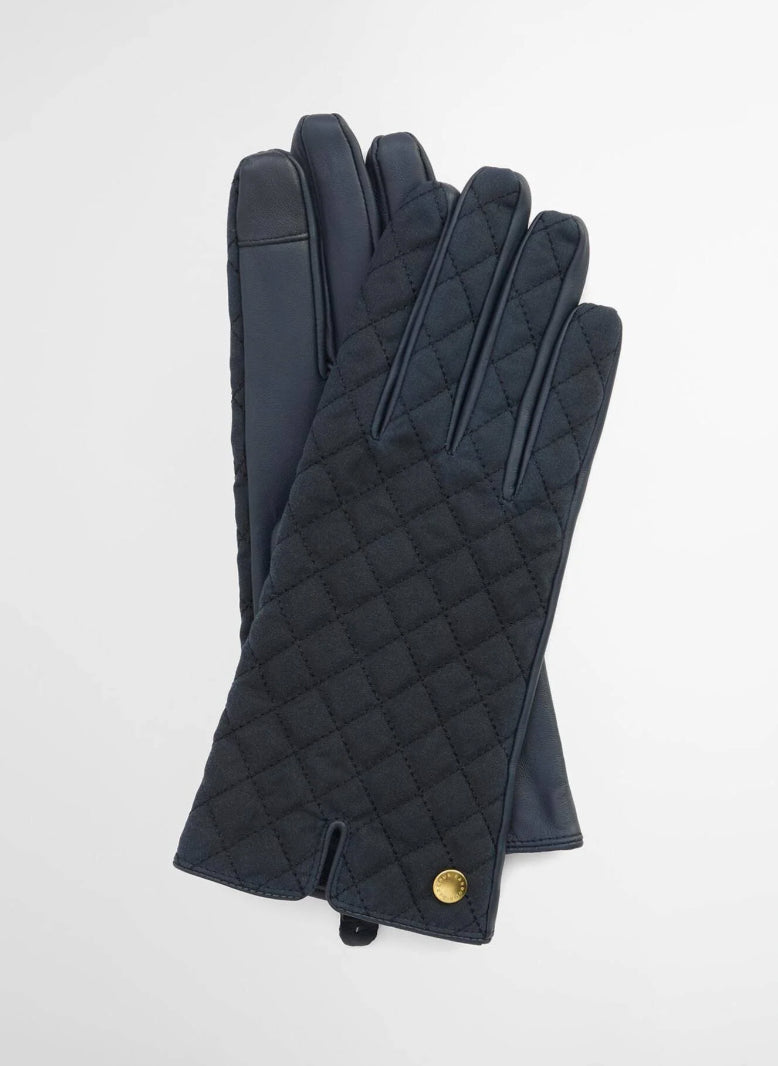 Barbour Scarlet Navy Gloves