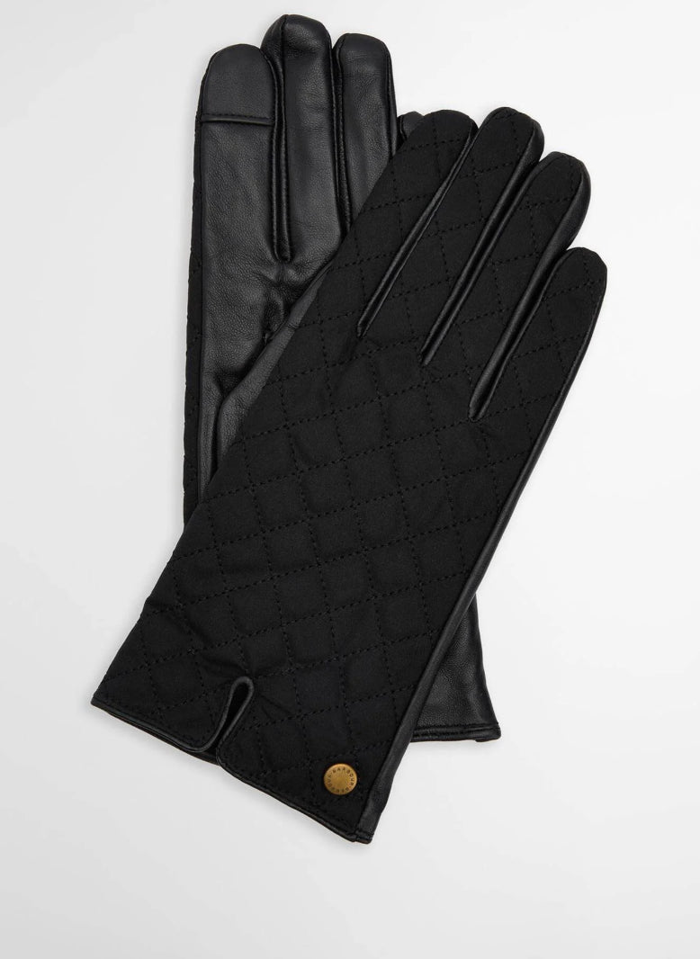 Barbour Scarlet Black Gloves