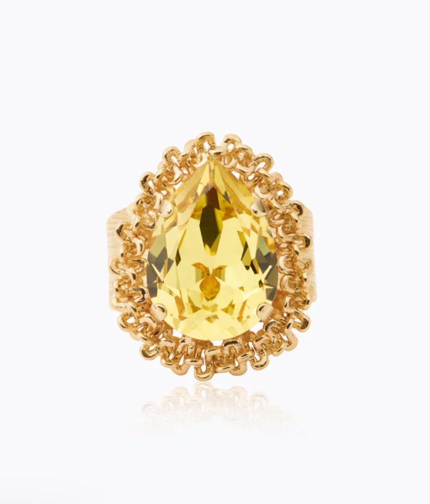Classic Gemma Yellow Ring