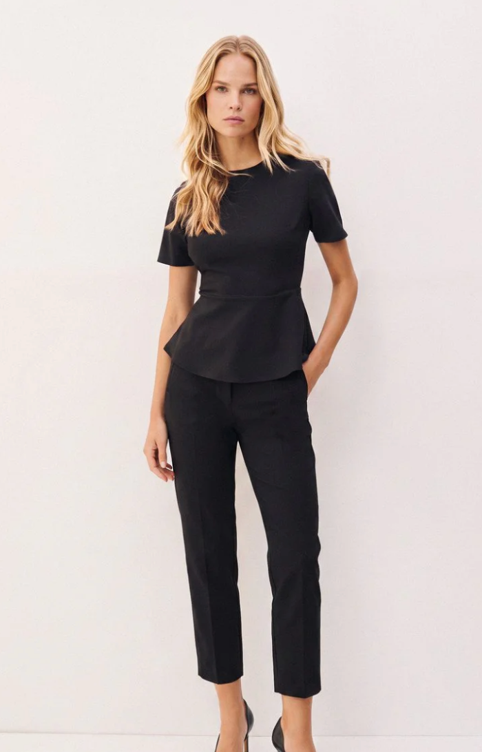 Kate Black Ankle Length Trousers