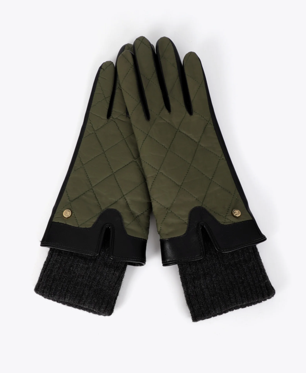Lyra Green Quilted Glove