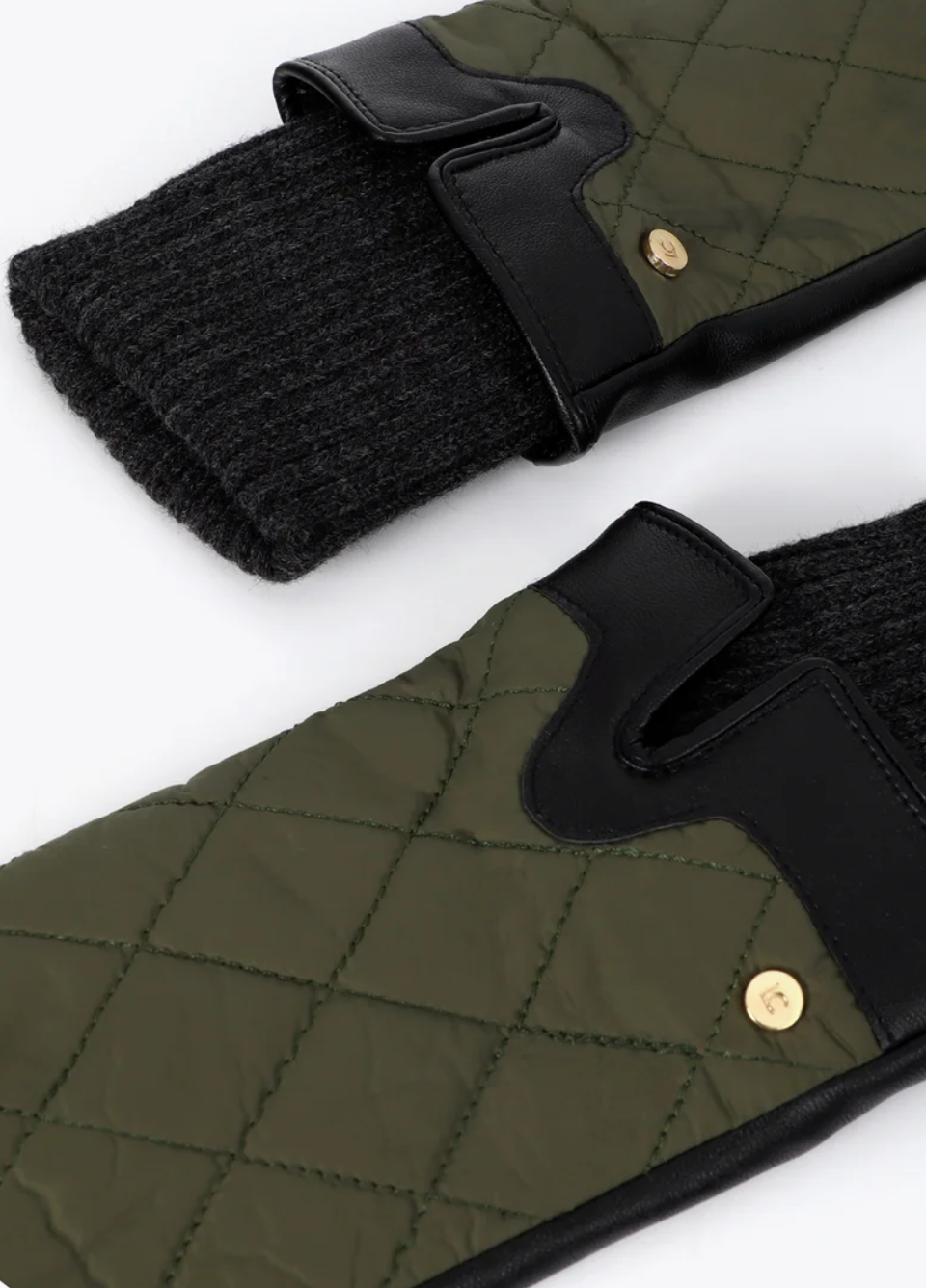 Lyra Green Quilted Glove