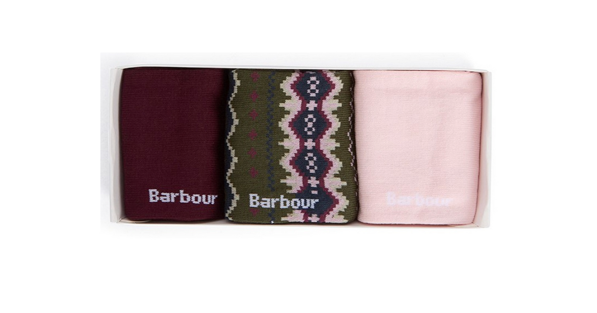 Helen Pink Barbour Sock Giftset
