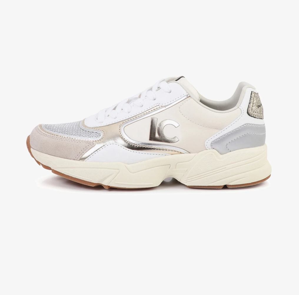 Lola Cream & Gold Trainer