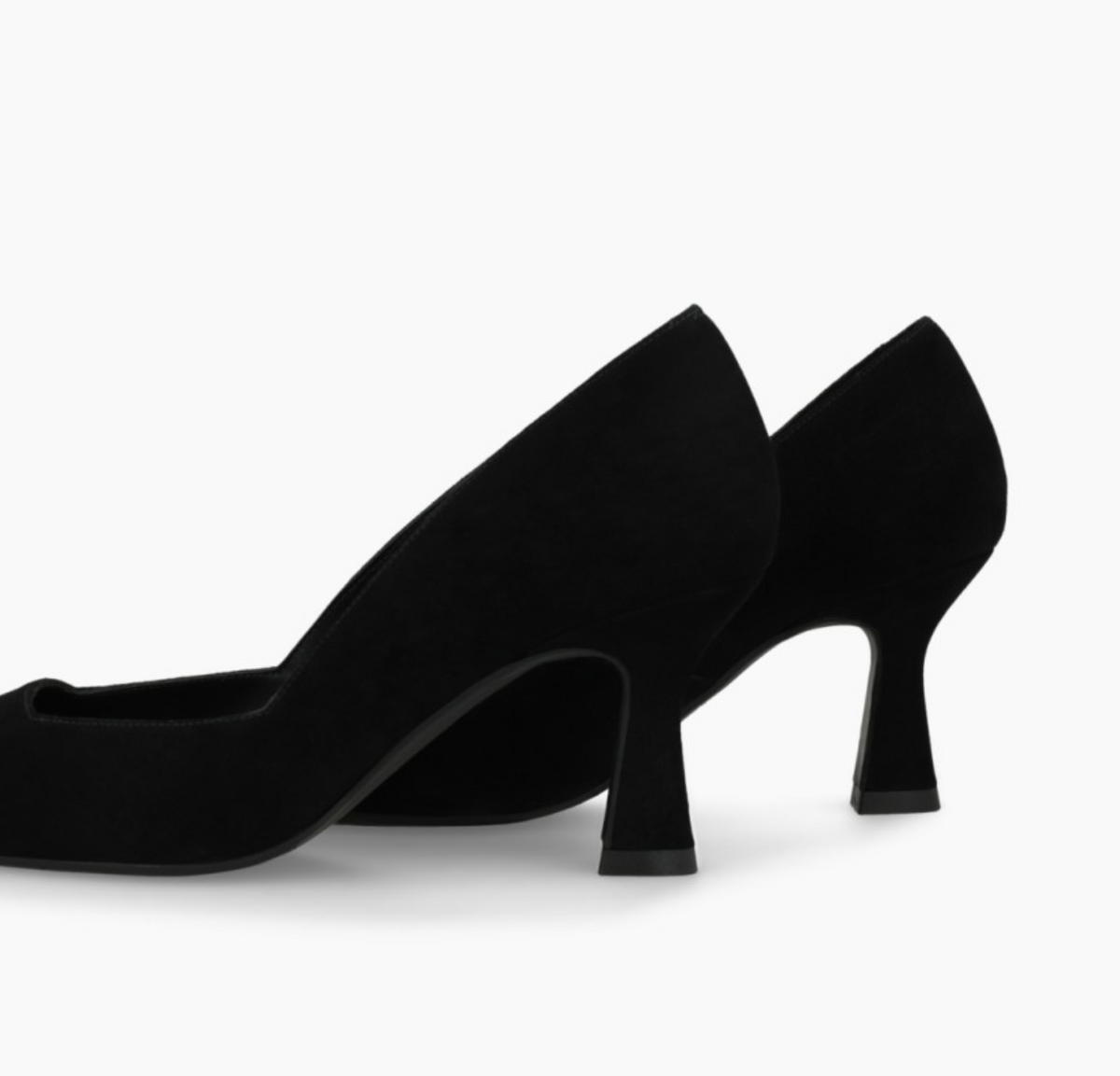 Lodi Genius Black Suede Low Heel