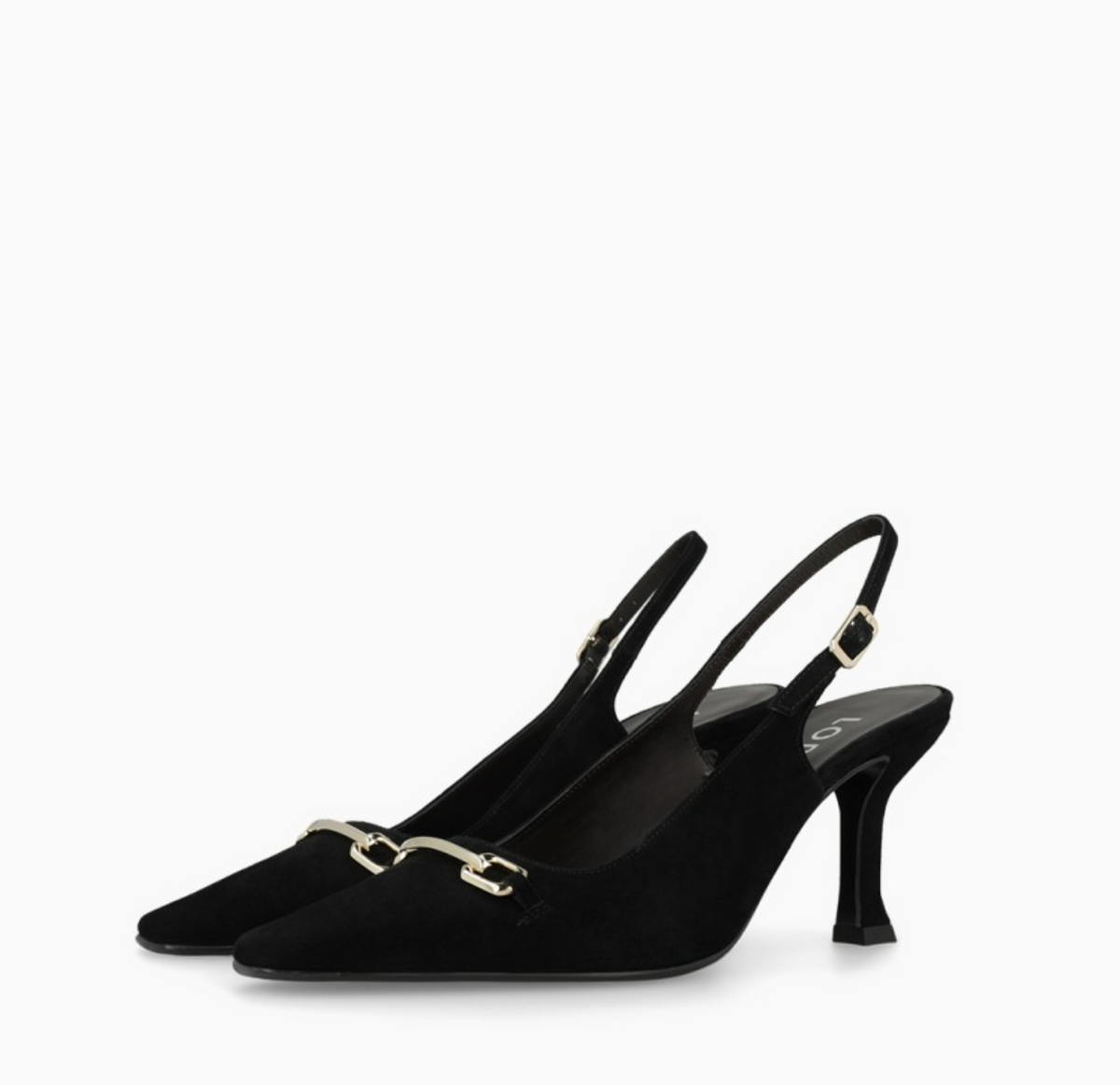 Lodi Pascal Black Slingback Heel