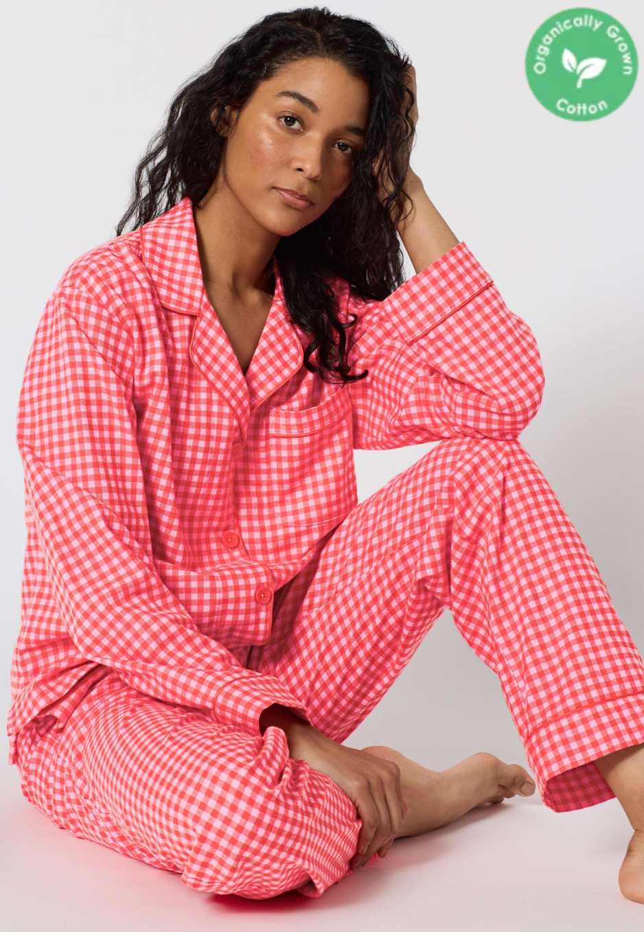 Devin Red Gingham Pyjama Set