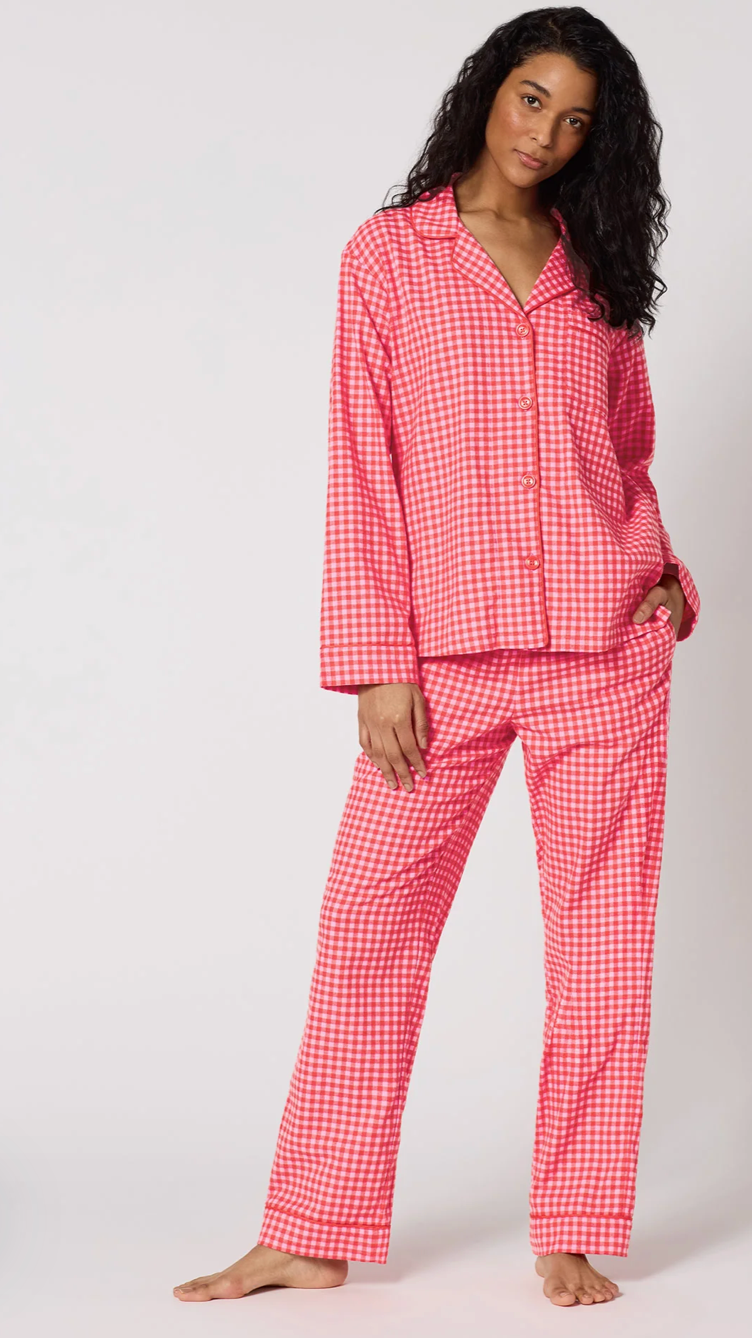 Devin Red Gingham Pyjama Set