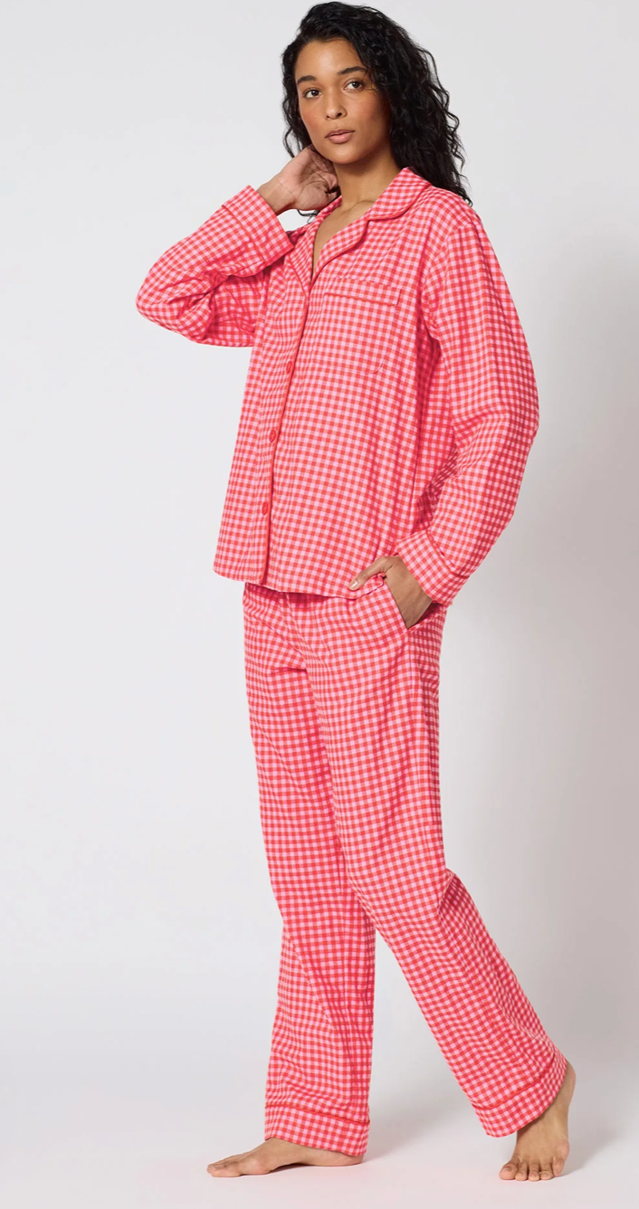 Devin Red Gingham Pyjama Set