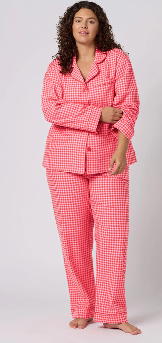 Devin Red Gingham Pyjama Set