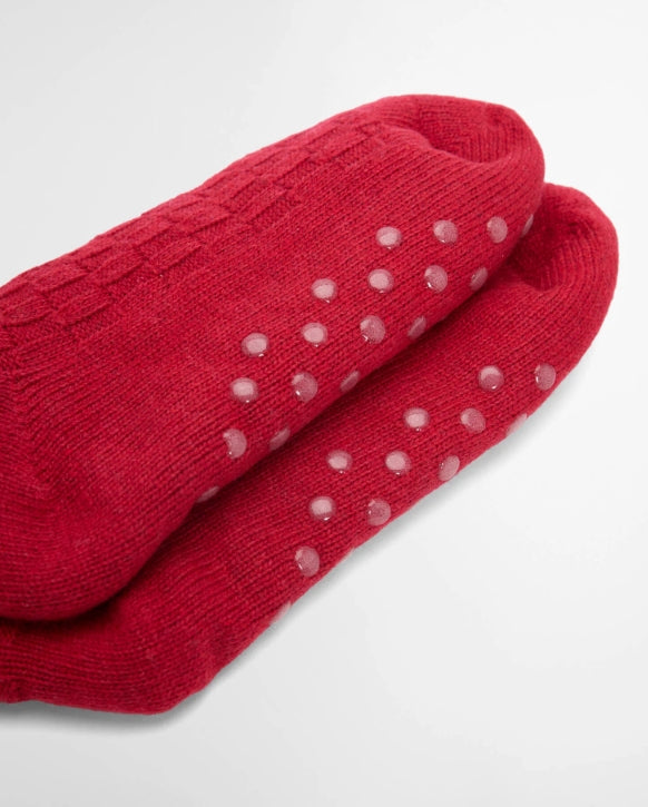 Barbour Cable Knit Lounge Socks
