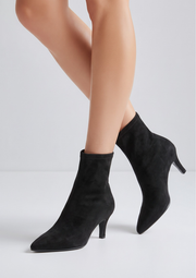 Lodi Onora Black Suede Ankle Boots