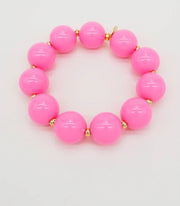 Candy Pink Beaded Bracelet