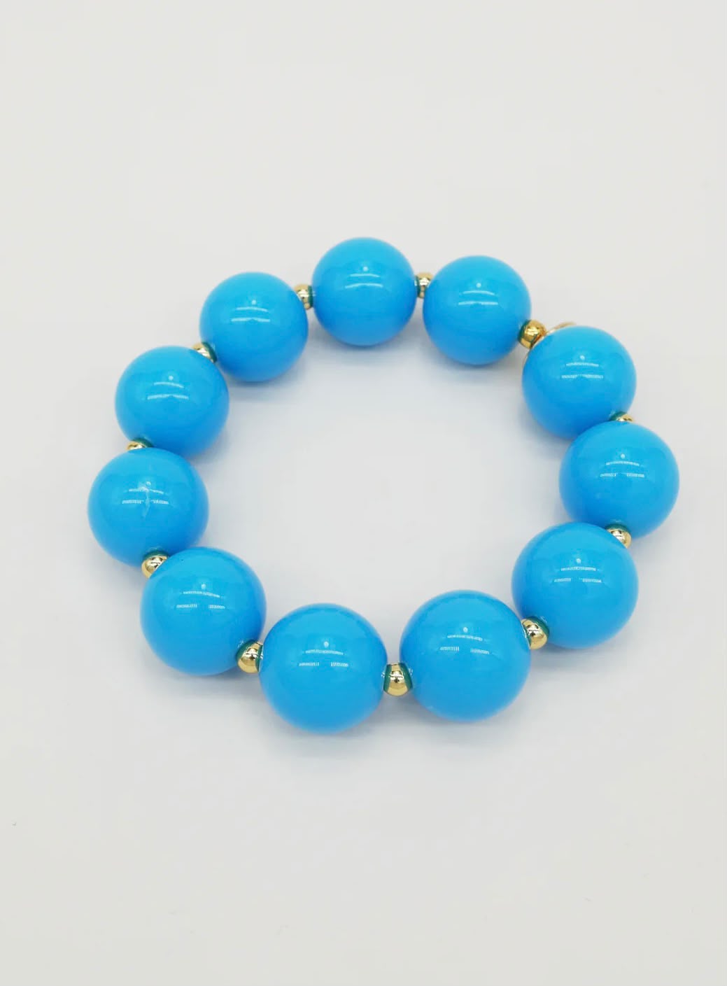 Turquoise Blue Beaded Bracelet