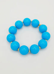 Turquoise Blue Beaded Bracelet
