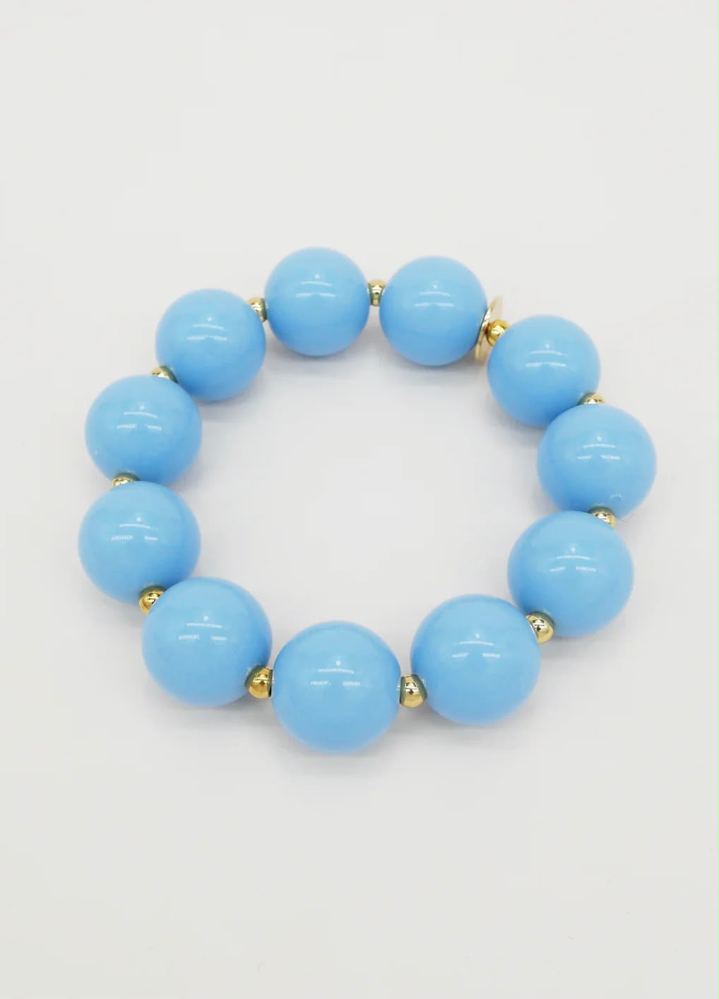 Sky Blue Beaded Bracelet