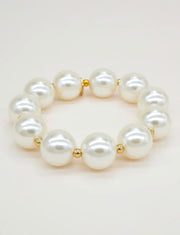 Pearly Large Beaded Bracelet