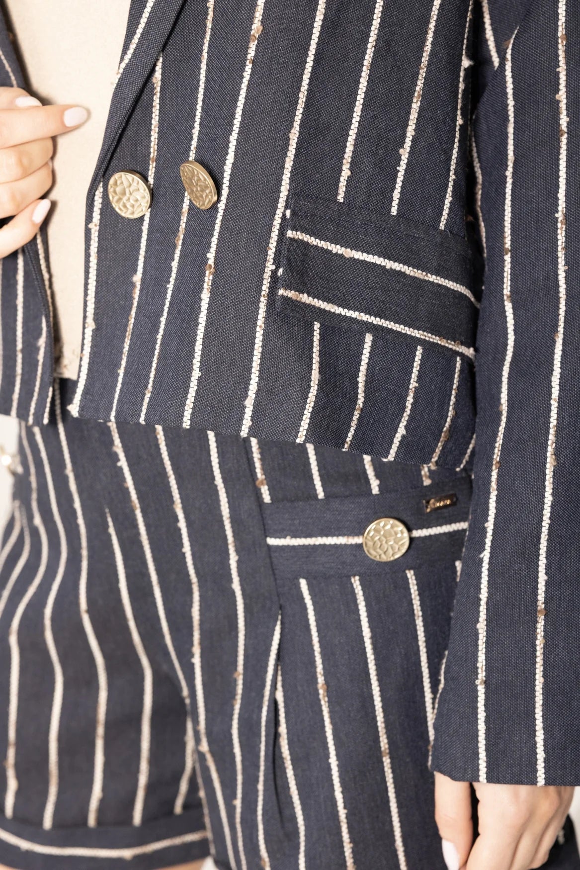 Dune Stripe Navy Short