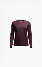 Zenoluca Burgundy Long-Sleeve Top