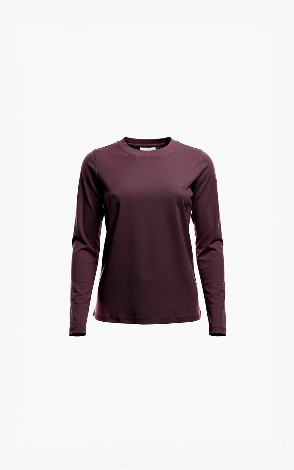 Zenoluca Burgundy Long-Sleeve Top