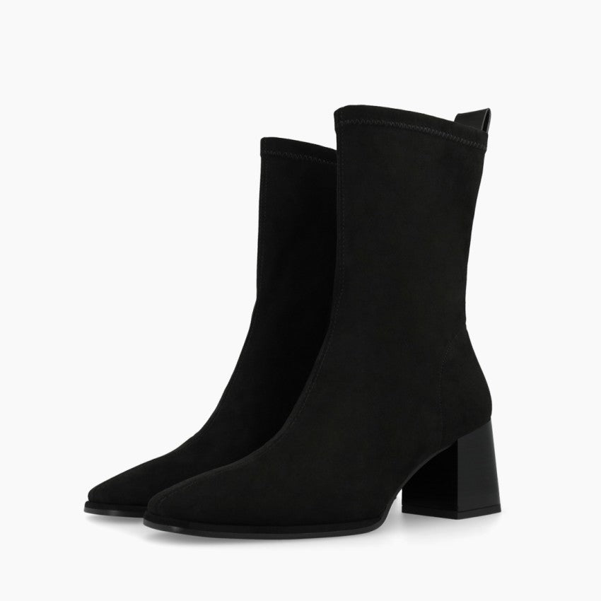 Lodi Heka Black Suede Ankle Boots