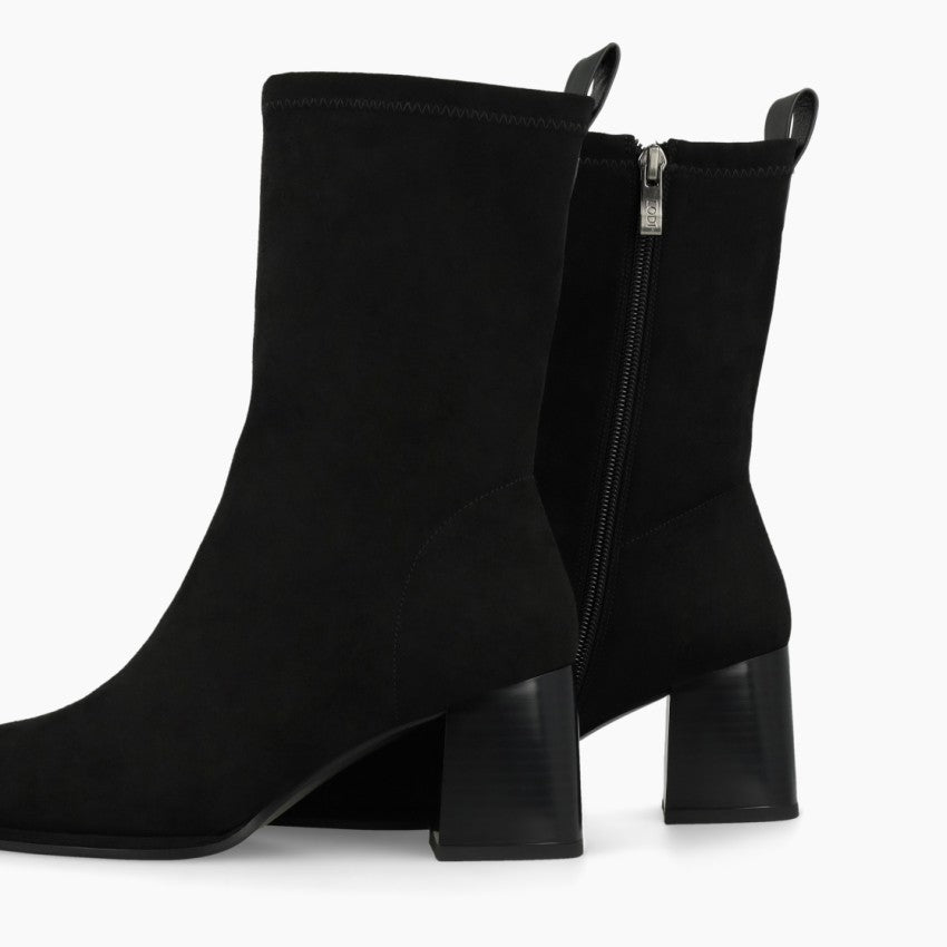 Lodi Heka Black Suede Ankle Boots