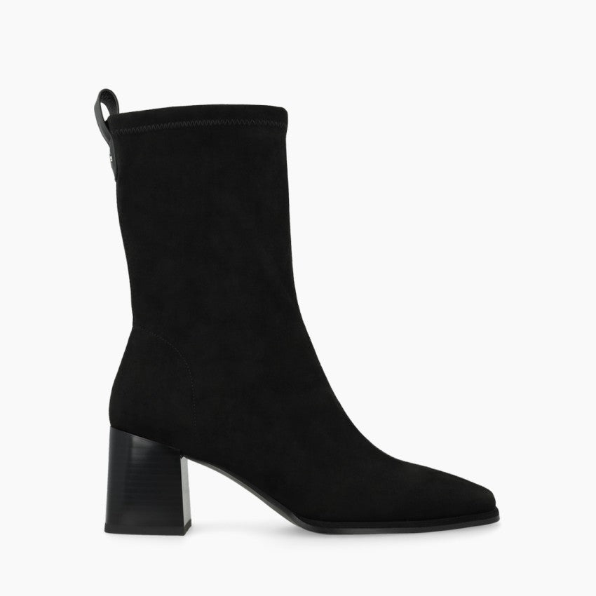 Lodi Heka Black Suede Ankle Boots