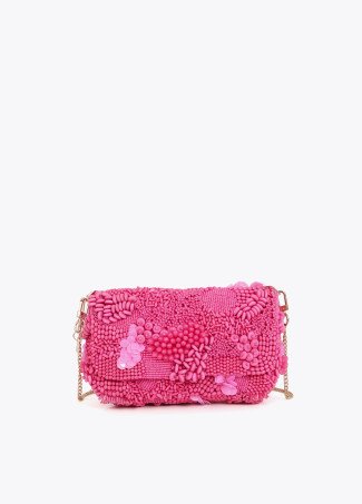 Lottie Pink Bead Bag