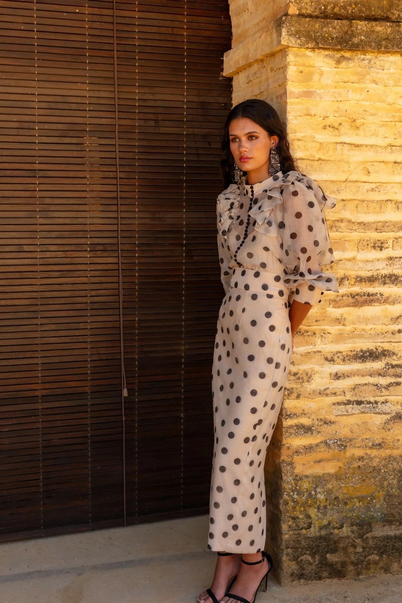 Florence Polka Dot Top And Skirt