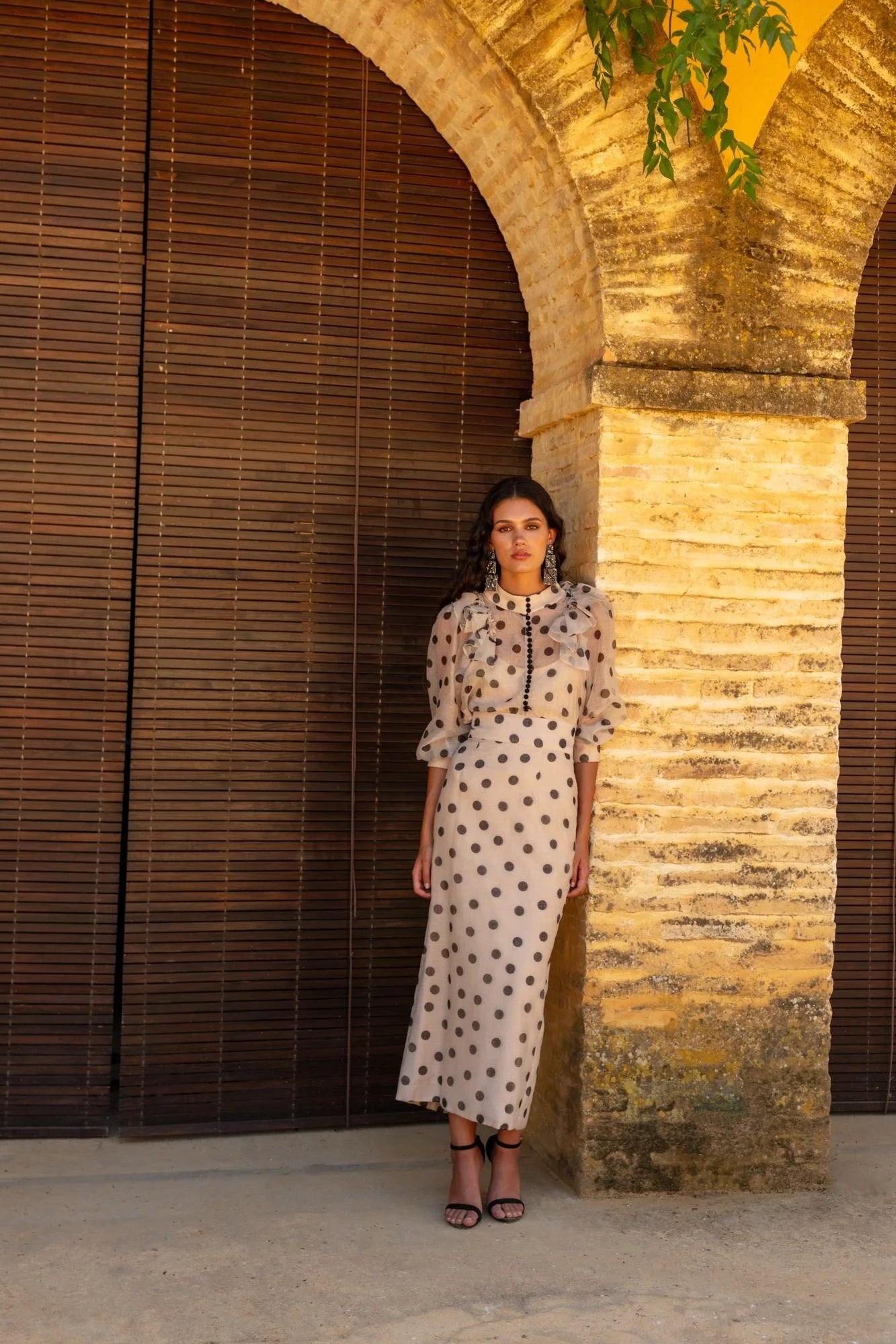 Florence Polka Dot Top And Skirt