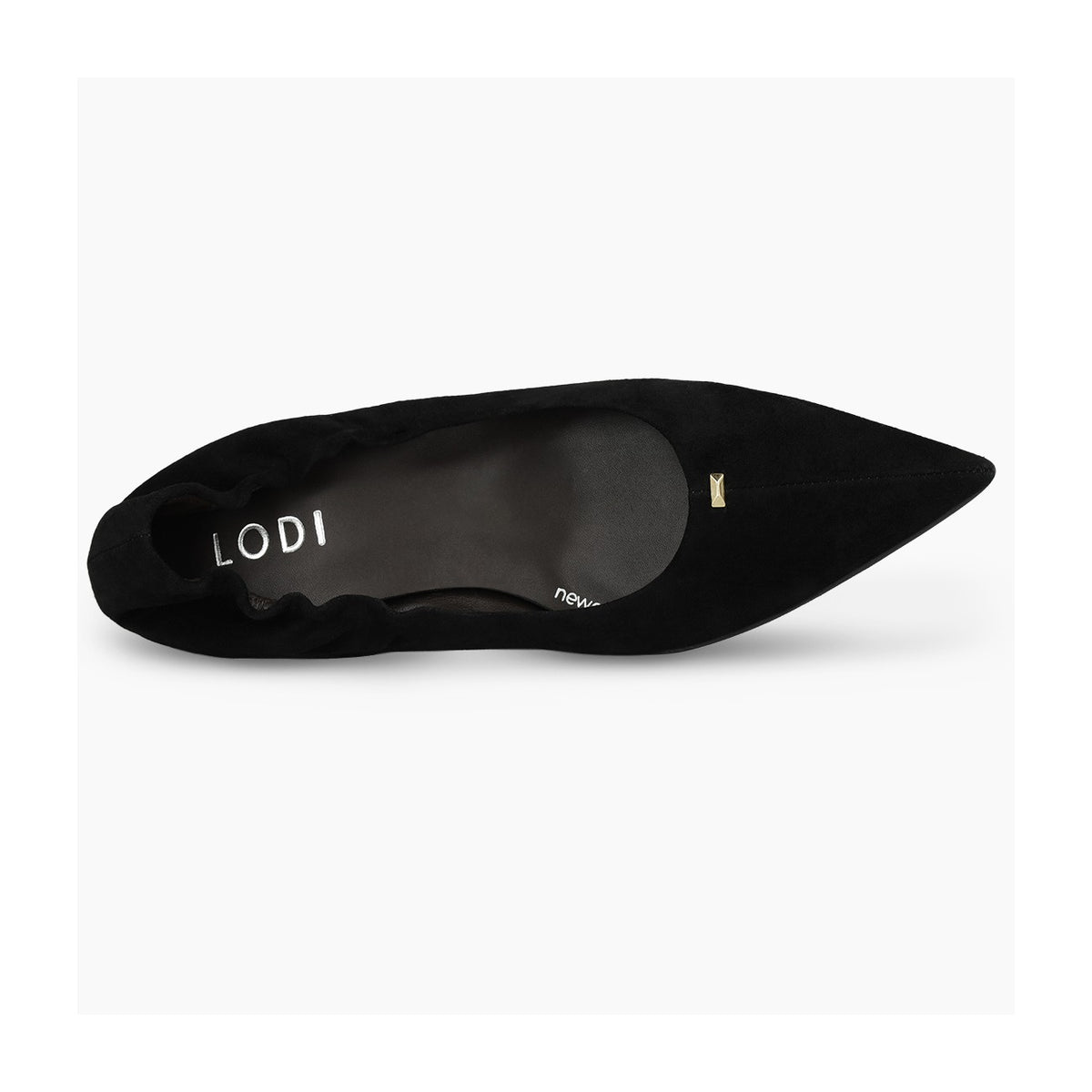 Lodi Chanty Black Kitten Heel