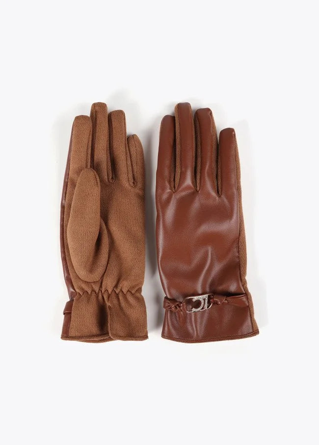 Lola Casa  Ava Brown Logo Glove