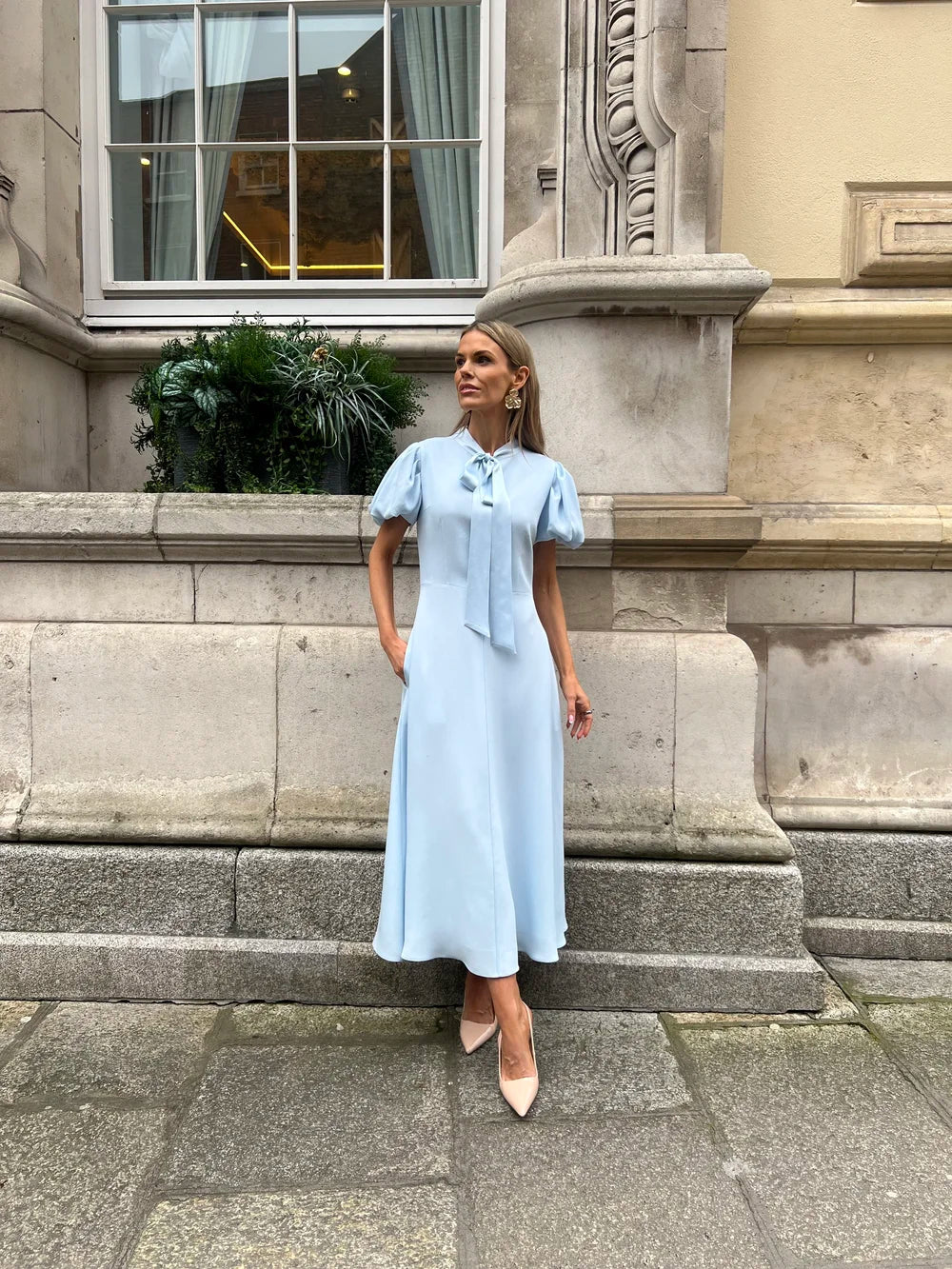 AndTate Sky Blue Carolina Dress
