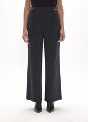 Cleo Black Wide-Leg Trouser